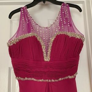 Fushia, Hand Sewn Prom Dress